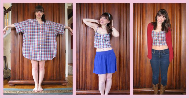 buttoned-shirt-refashion-crop-top-before-and-after-diy