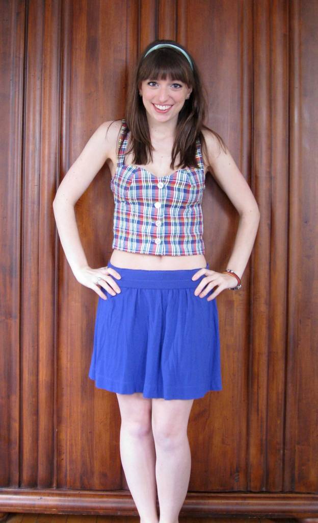 buttoned-shirt-refashion-crop-top-after-skirt