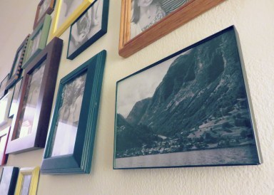 Norwegian fjords are unbelievable in person. That's a village all the way down there!