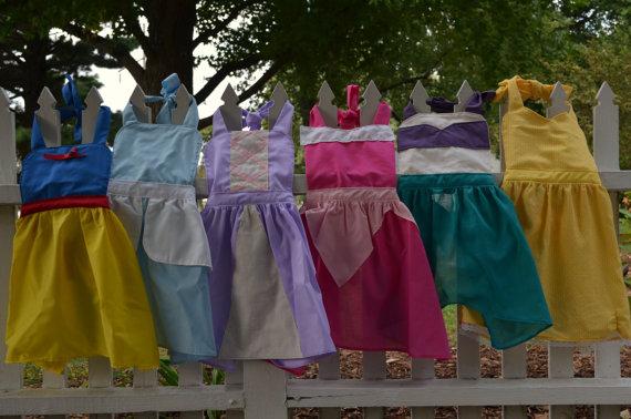 adult-sized Disney princess aprons - Etsy products